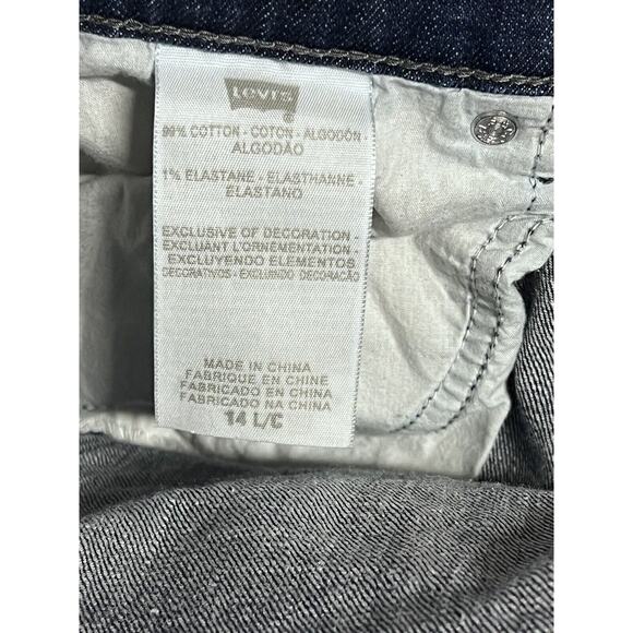 Levis Jeans Women 14 L Embellished Bootcut Blue Denim Pants - Picture 10 of 10